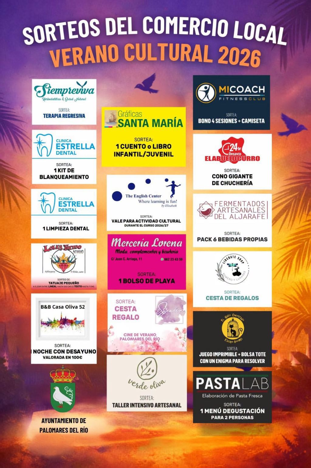 Palomares del Río inaugura este viernes el ciclo Verano Cultural con cine, música en directo y sorteos