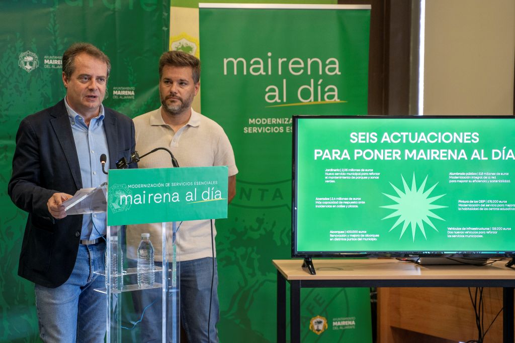 Antonio Conde presenta Mairena Al Día, un plan con 11,3 millones para modernizar los servicios esenciales del municipio
