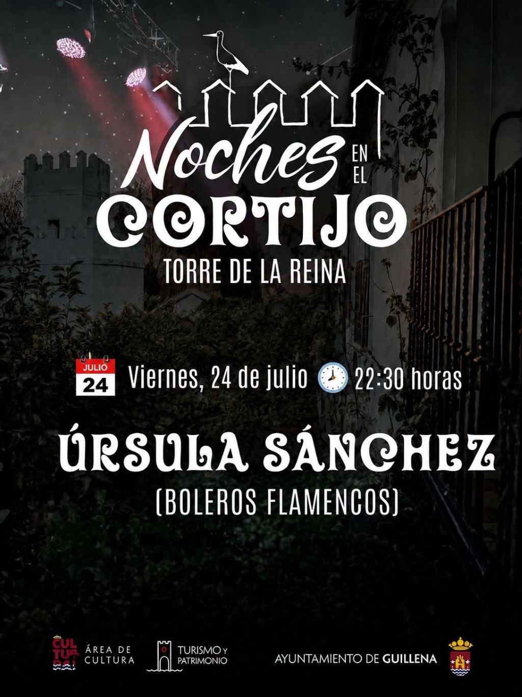 Segunda cita de ‘Noches en el Cortijo de Torre de la Reina’ en Guillena con los boleros flamencos de Úrsula Sánchez