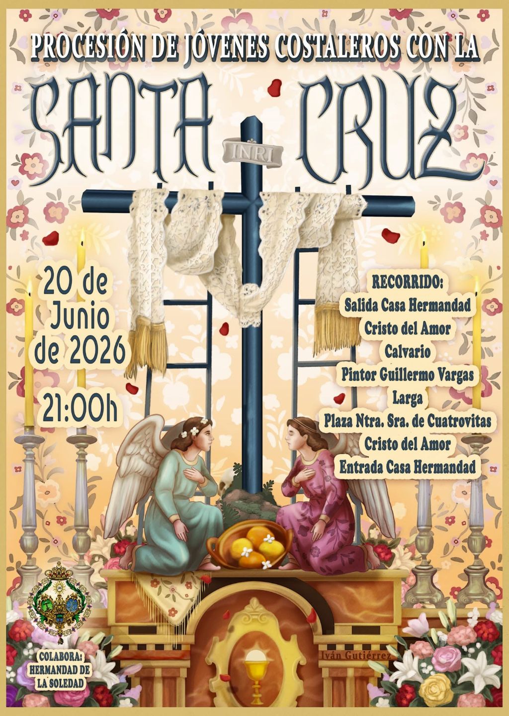 La Cruz de Mayo reunirá a jóvenes costaleros de las hermandades de Bollullos de la Mitación