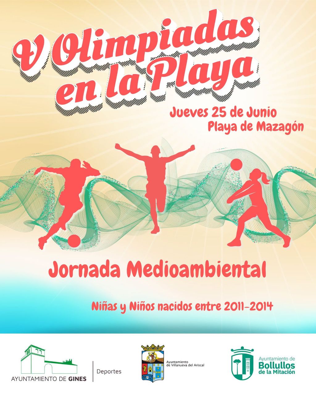 Bollullos de la Mitación se suma a las V Olimpiadas en la Playa con una jornada de deporte y concienciación ambiental en Mazagón