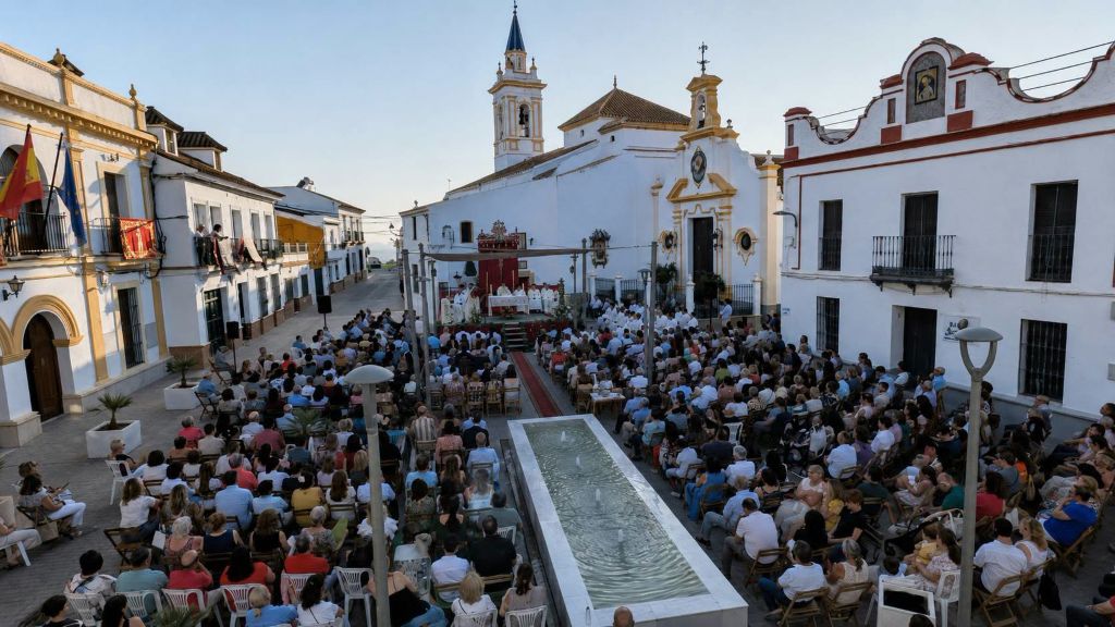 Albaida del Aljarafe acompaña a Pablo Bernal en su primera eucaristía en el municipio