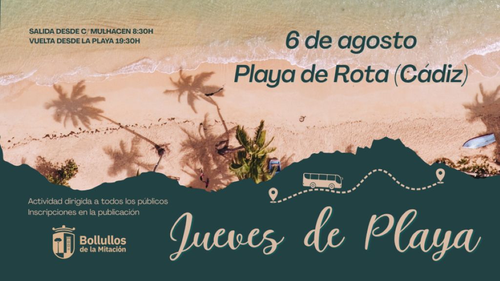 Bollullos de la Mitación abre las inscripciones para la primera salida de los ‘Jueves de Playa’ con destino a Rota
