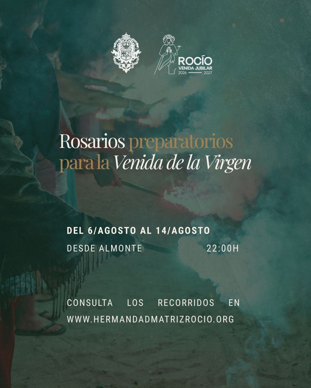 El Simpecado de la Hermandad Matriz recorrerá Almonte en nueve rosarios previos a la Venida de la Virgen del Rocío