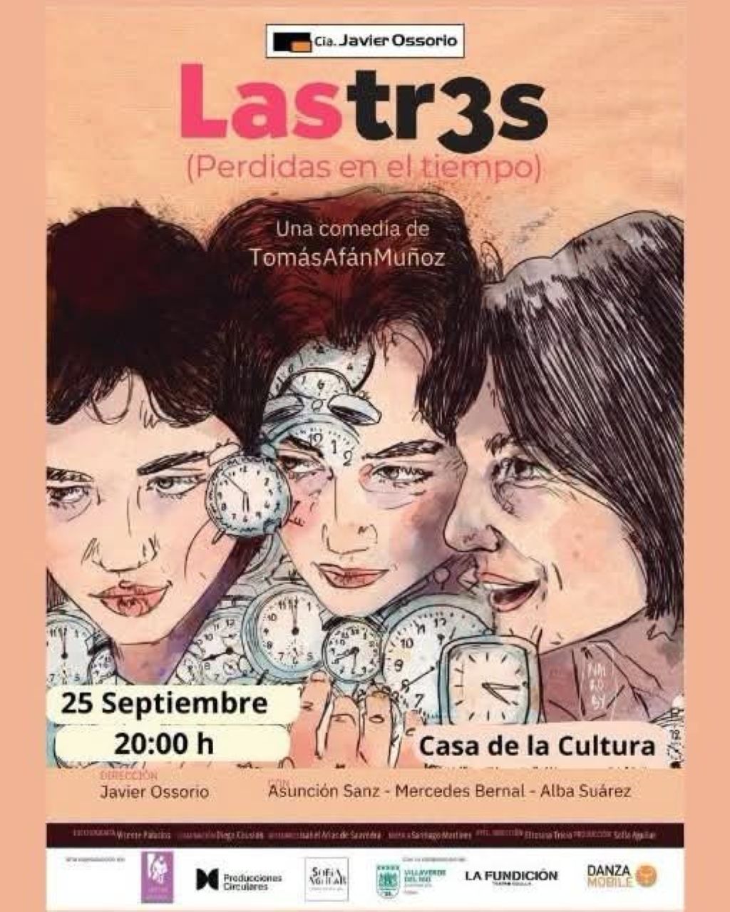 Villaverde del Río acogerá el preestreno de la comedia “LASTR3S”, la nueva propuesta de Javier Ossorio