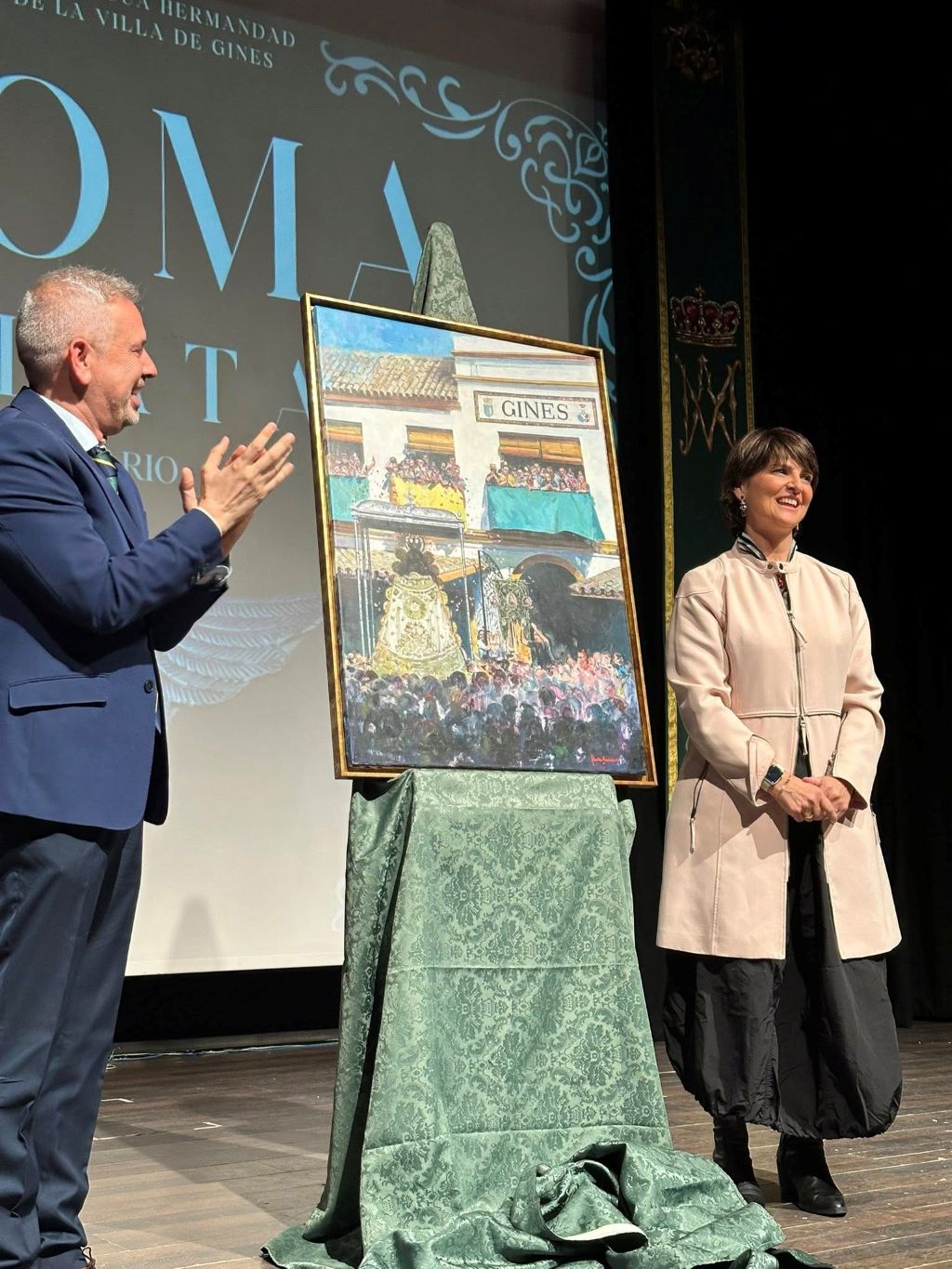 La Hermandad del Rocío de Gines comienza la cuenta atrás para la Romería con la gala ‘Paloma de Plata’ y la presentación del cartel, obra de Nuria Barrera